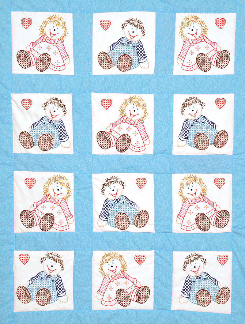 Rag Dolls 9in Quilt Blocks