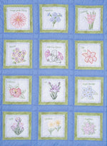 Flowers Theme Quilt Square