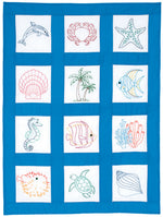 Beach 9in  Theme Quilt Blocks