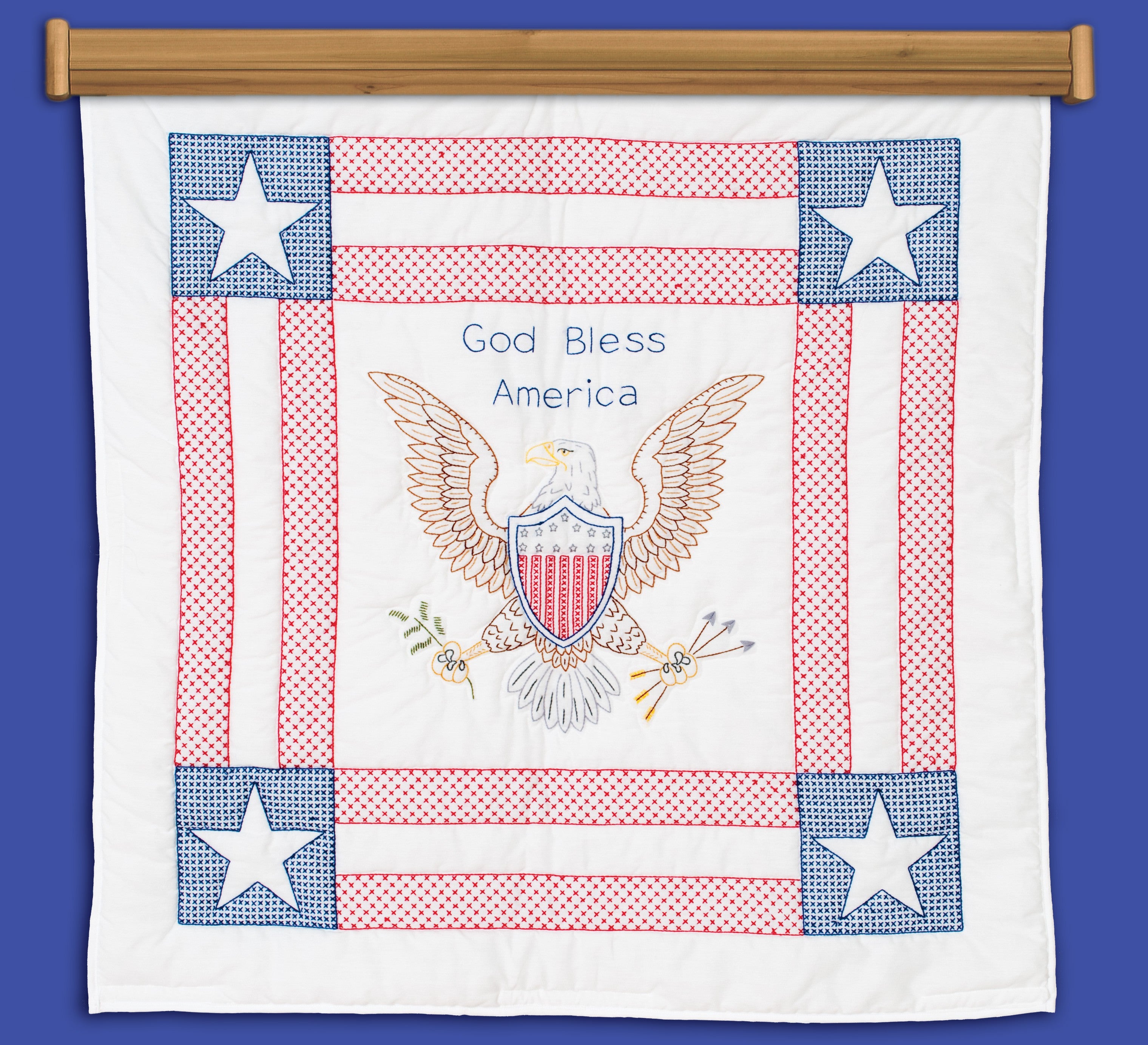 Wall Quilt  God Bless America