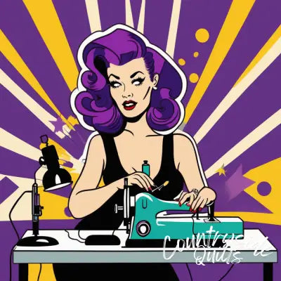 Pop Art Sewing Fabric Panel 34