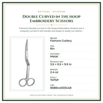 Product Specifications – Double Curved in the hoop Embroidery Scissors
