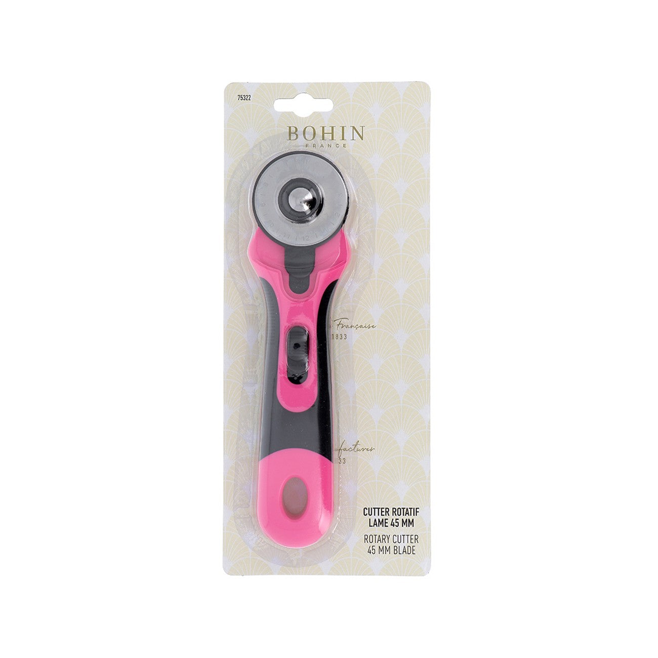 Rotary Cutter Bohin 45mm Pink