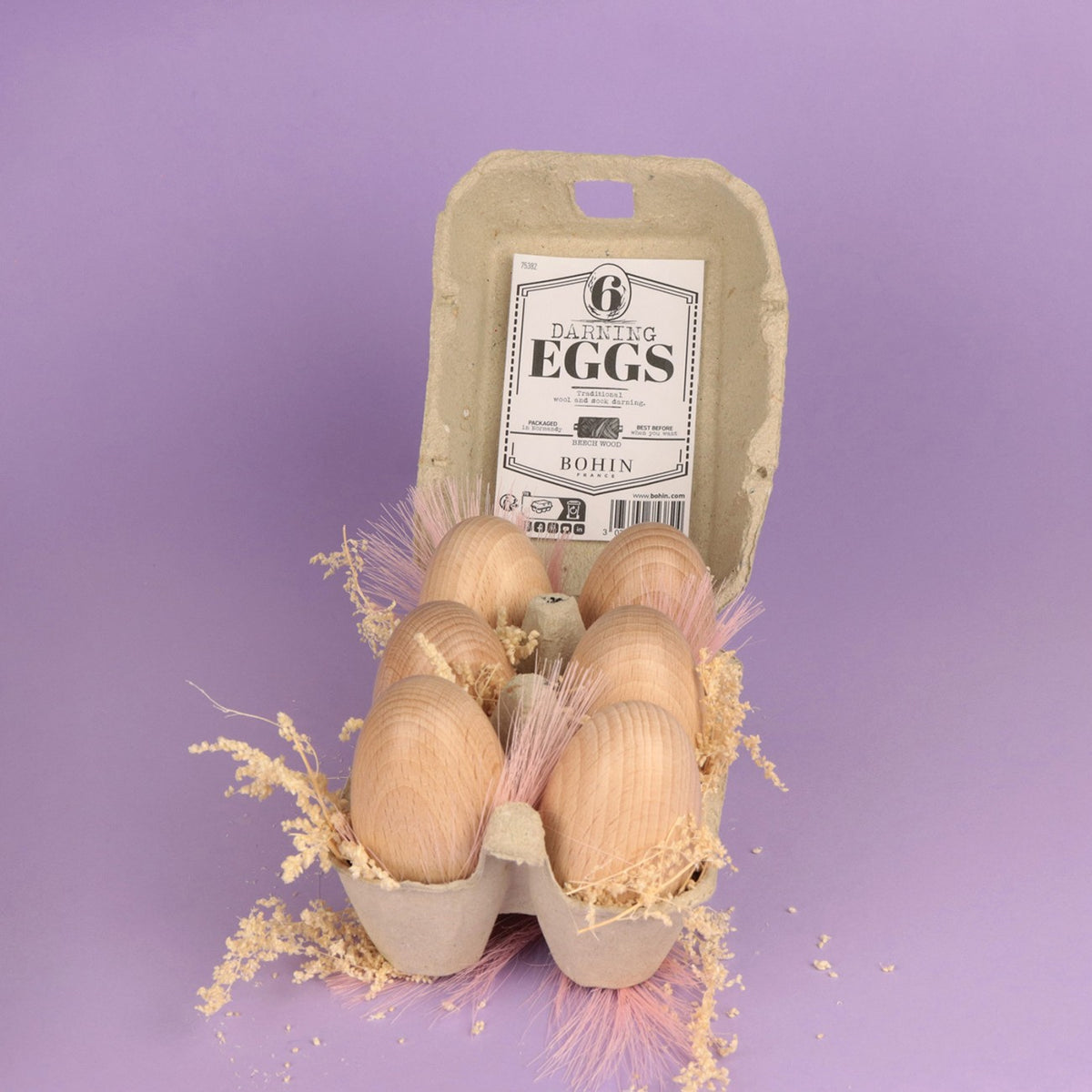 Egg Darner (Beech Wood) - Box Of 6 (Eng)