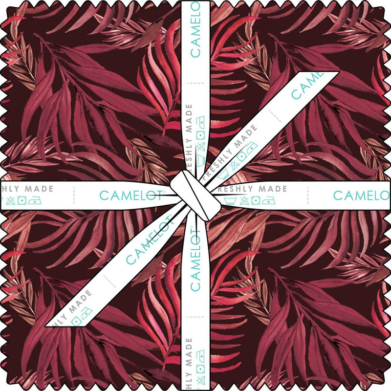 10in Squares Bloom Noir, 42pcs/bundle