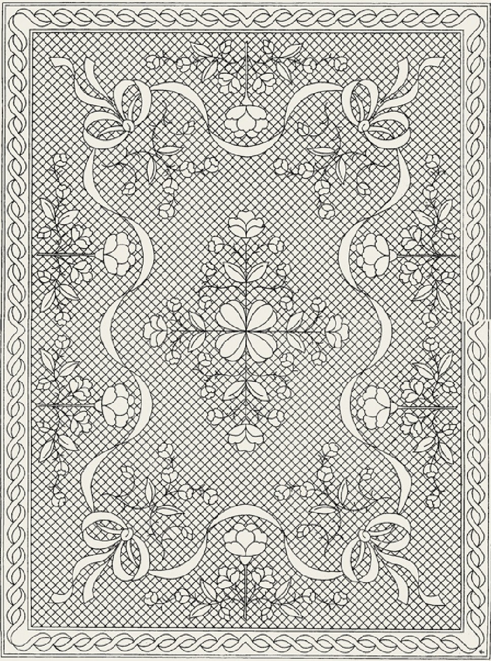 Floral Fantasy Crib Natural 40X54