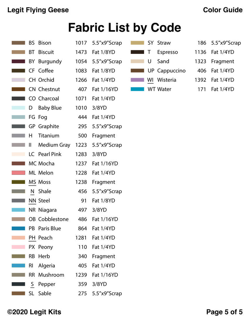 Legit Flying Geese Pattern