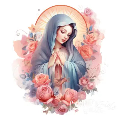 Mother Mary Catholic Fabric Panel 7