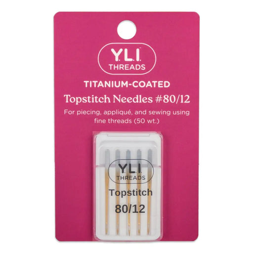 #80/12 Titanium-Coated Topstitch Needles 50-1-80