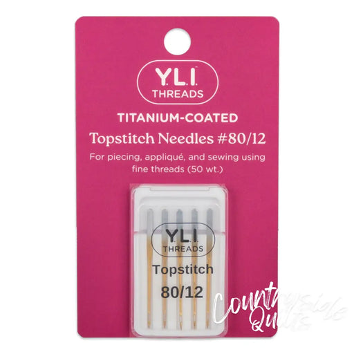 #80/12 Titanium-Coated Topstitch Needles 50-1-80