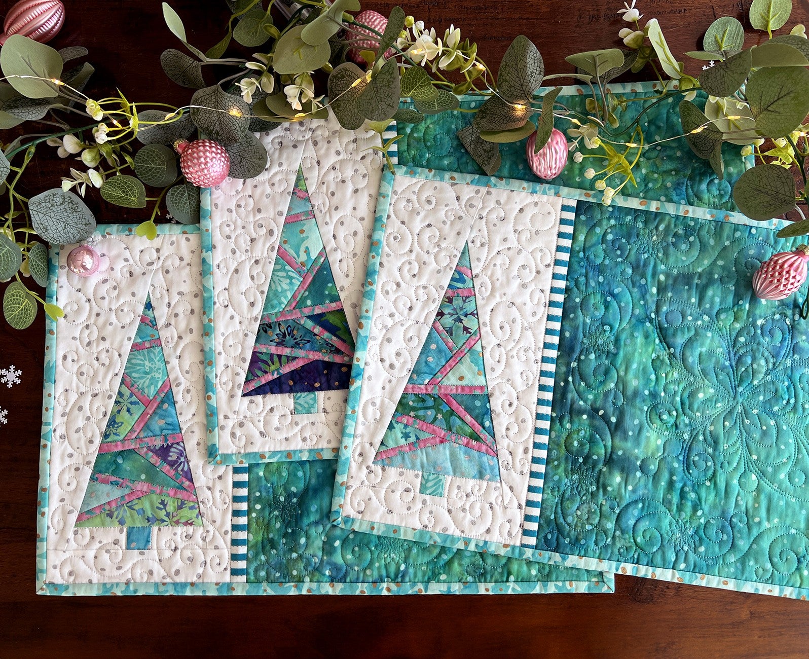 Enchanted Forest Placemats Quilt Kit, 18-1/2in x 12in each