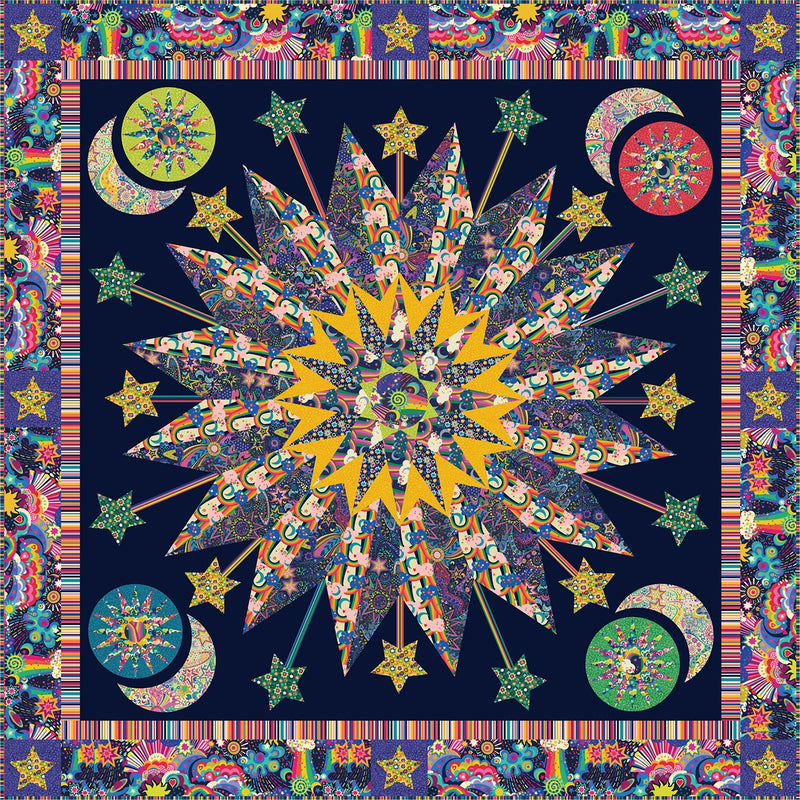 Multi Shooting Star DQT, 84" x 84"