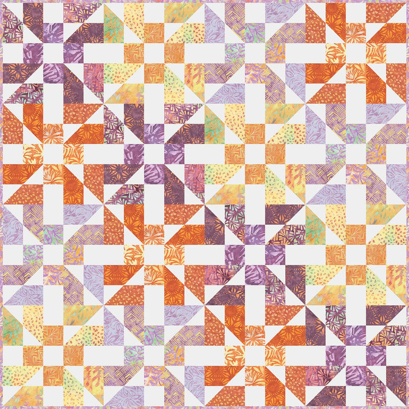Multi Waterfall Digital Quilt Top