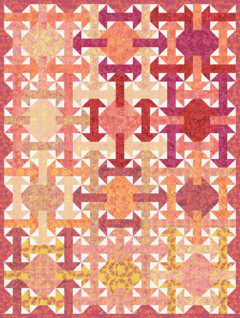 Multi Labyrinth Digital Quilt Top