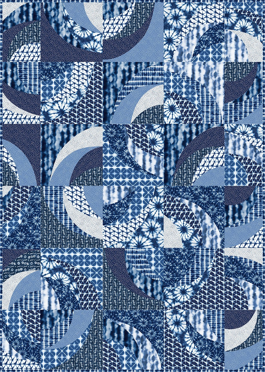 Multi Blue Onion DQT, 53" x 53"