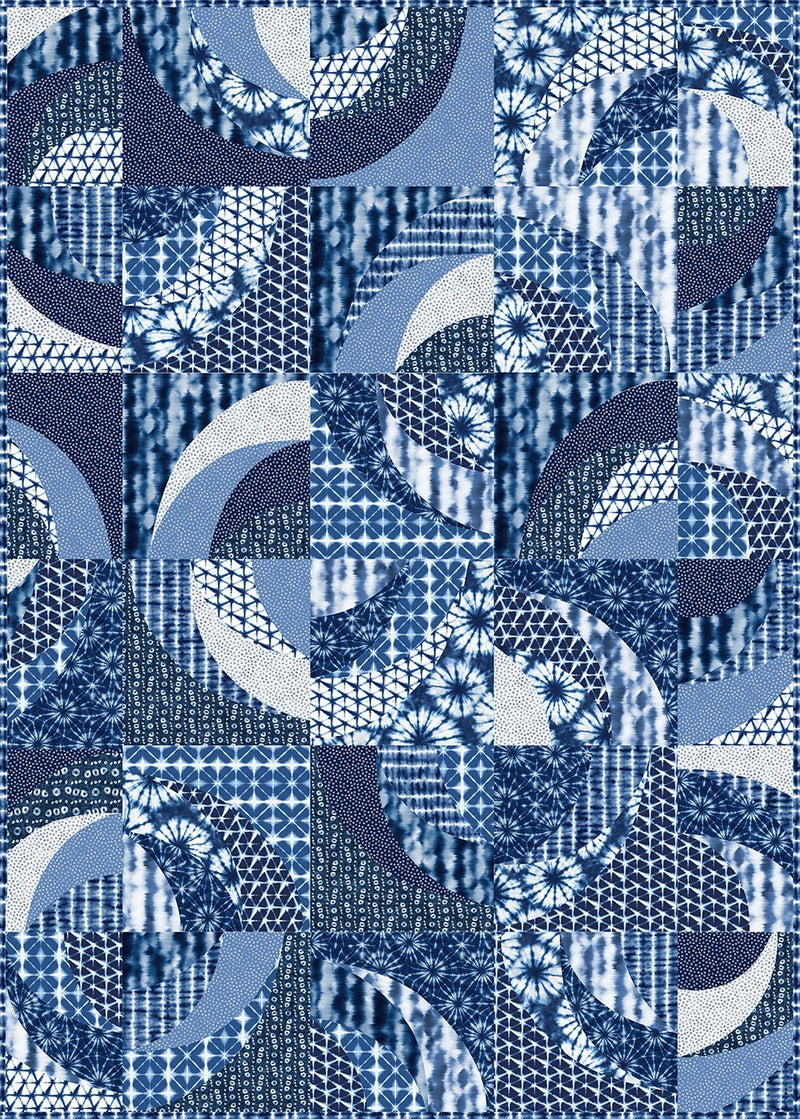 Multi Blue Onion DQT, 53" x 53"