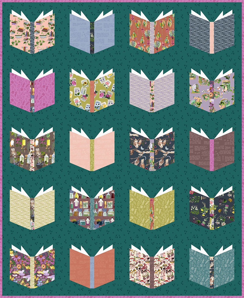 Multi Book Nerd DQT, 60" x 60"