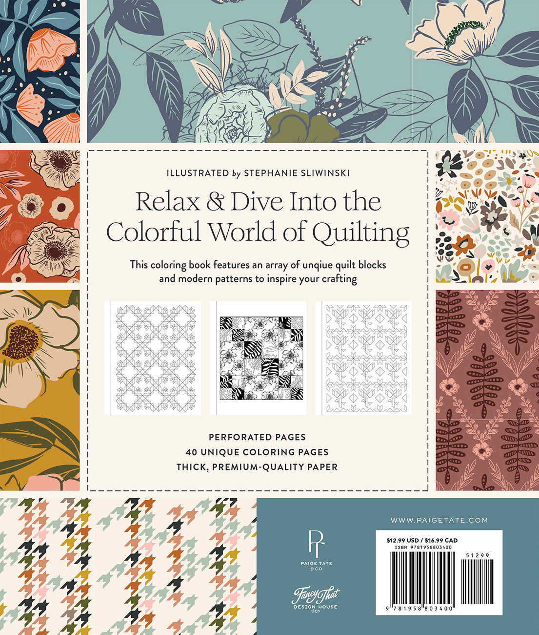 Modern Quilting Coloring Book