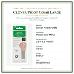 Product Specifications – Clover Picot Comb Large