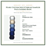 Product Specifications – Pearl Cotton Size 8 Thread Sampler Pack Sashiko Basic