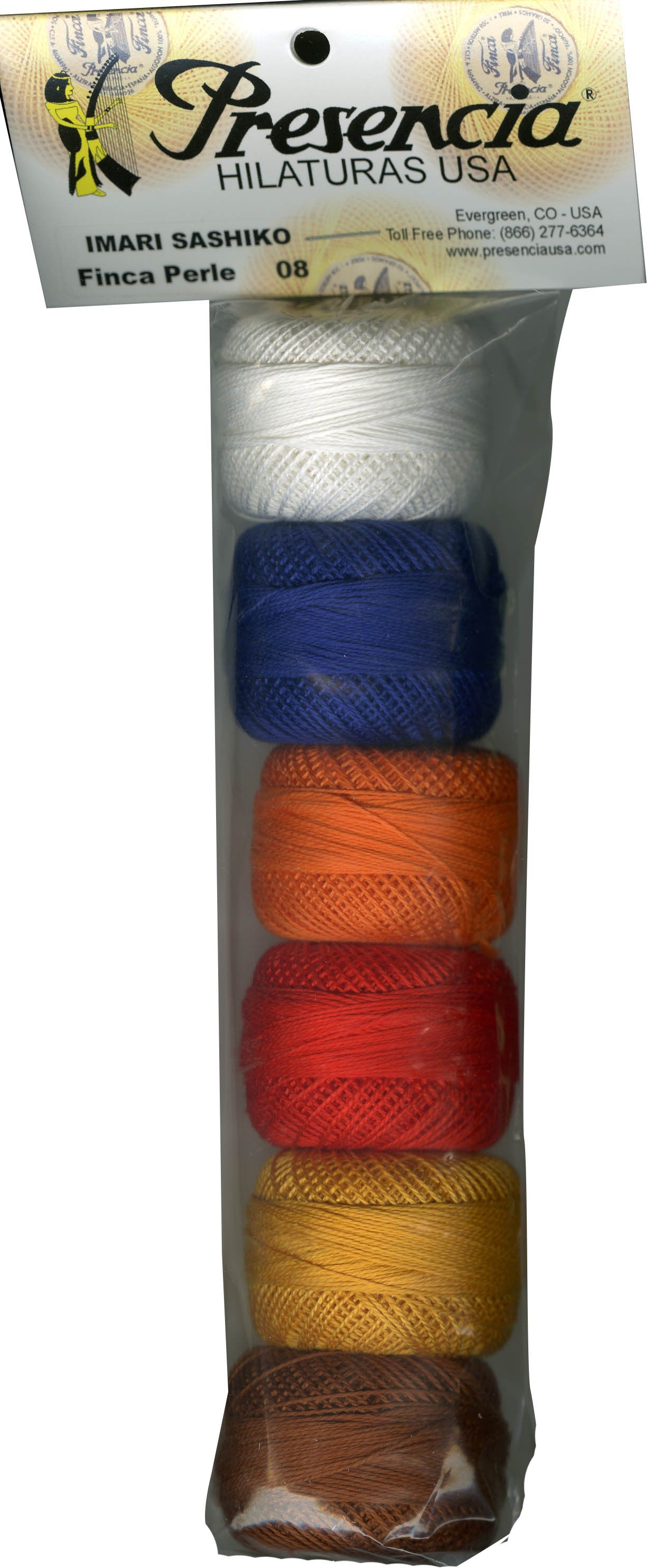 Pearl Cotton Size 8 Thread Sampler Pack Sashiko Basic