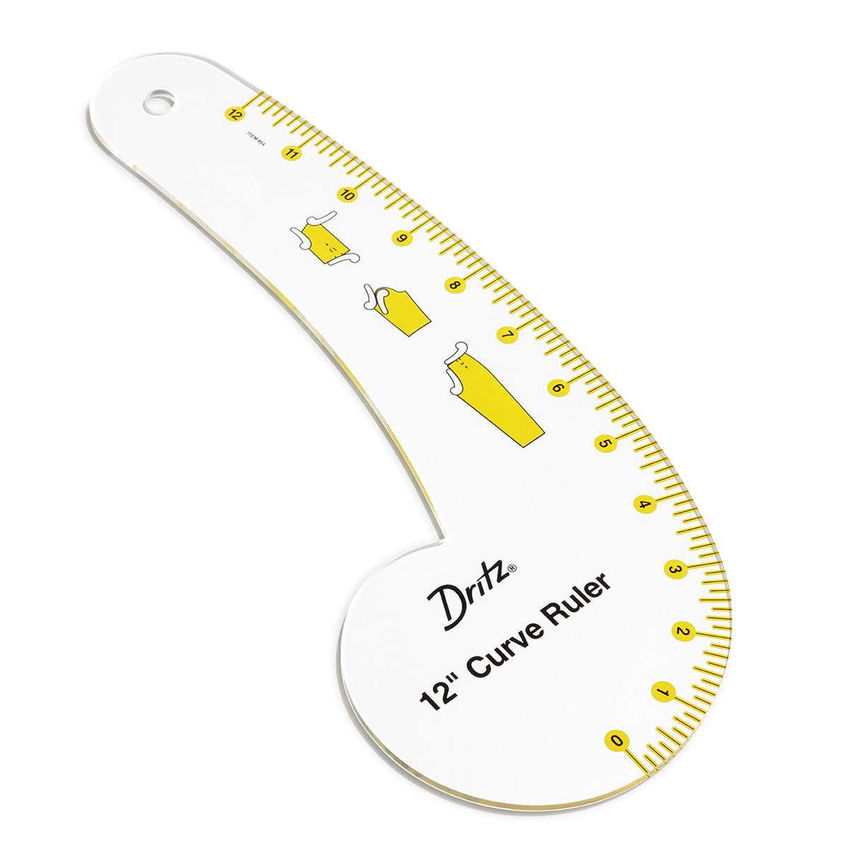 Curve Ruler Clear 12in