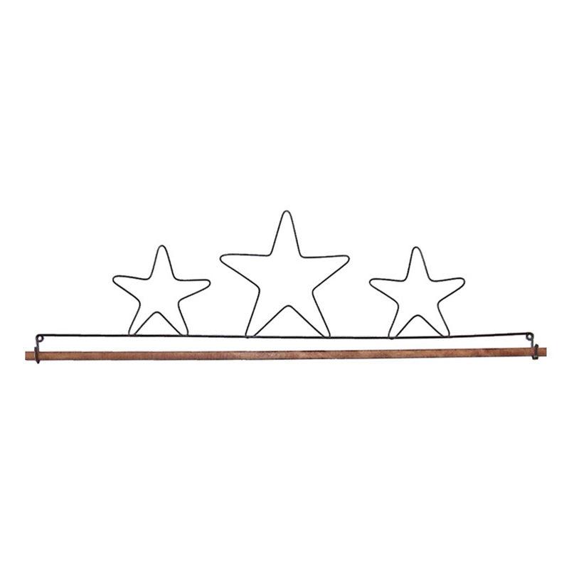 16in Three Stars Fabric Holder