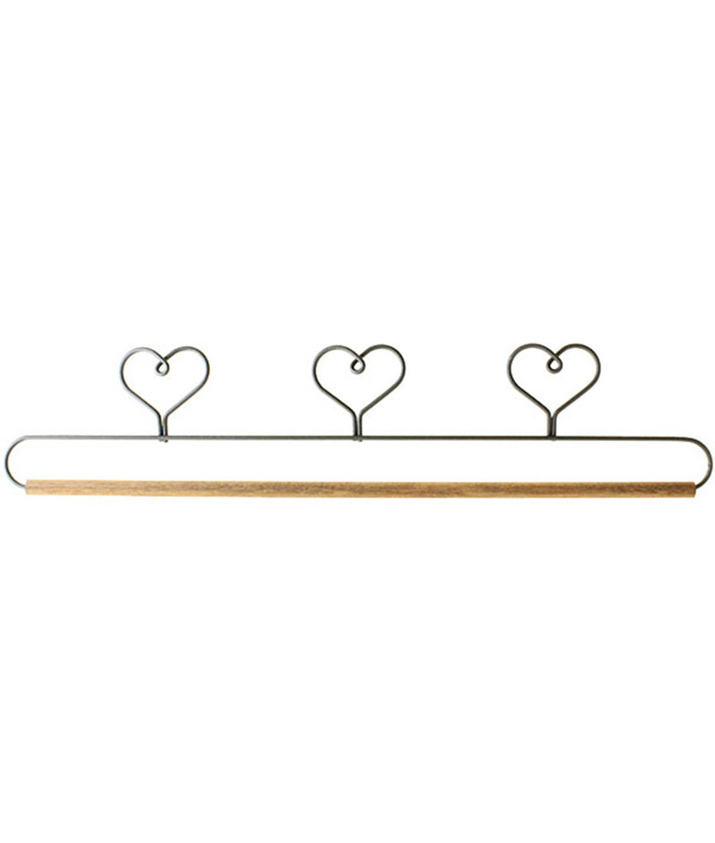 15in Three Heart Holder With Dowel