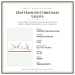 Product Specifications – 12in Hanger Christmas Lights