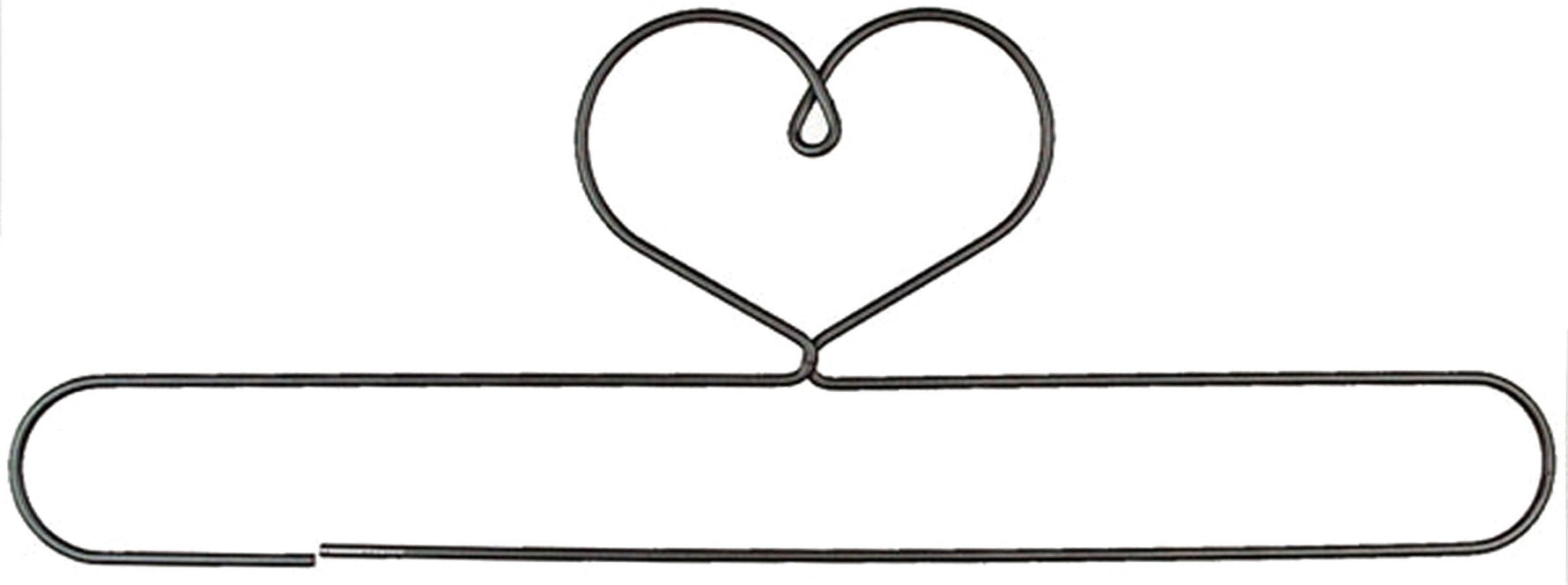 24in Heart Split Bottom Holder Grey