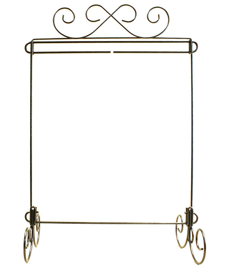 12in x 14in Scroll Single Stand Charcoal