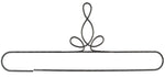 24in Heirloom Split Bottom Hanger Silver