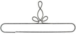 16in Heirloom Split Bottom Hanger Silver