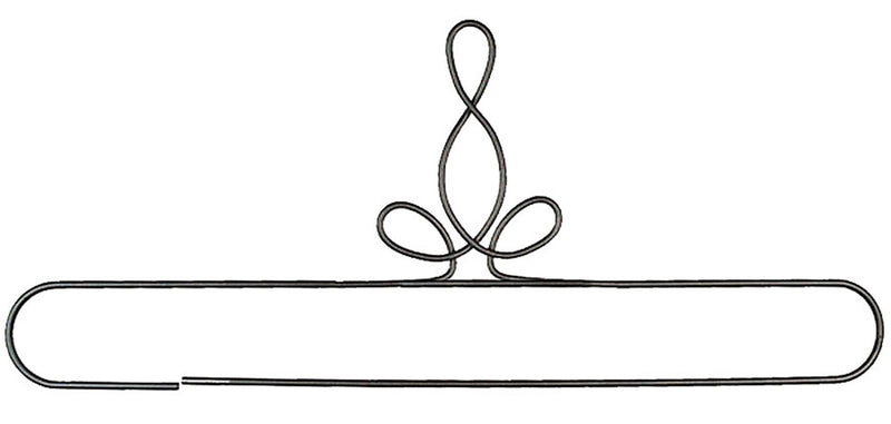 20in Heirloom Split Bottom Hanger Silver