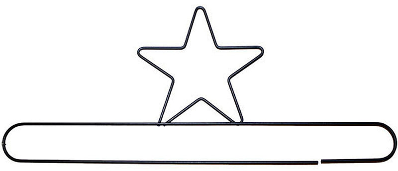 24in Star Split Bottom Hanger Silver