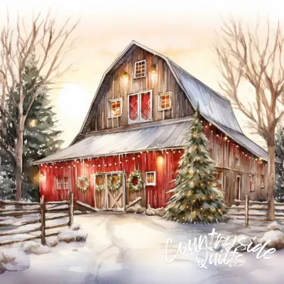 A Country Christmas Fabric Panel 32