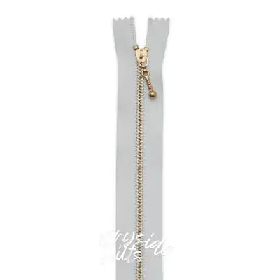 8in Rose Gold Droplet Pull Zipper 2pk
