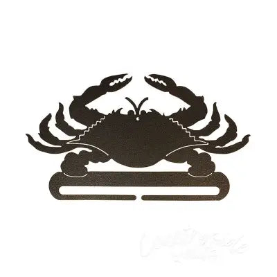 8in Split Bottom Holder Crab Charcoal