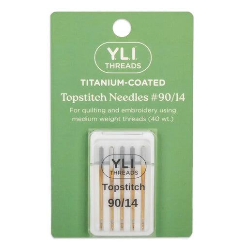 #90/14 Titanium-Coated Topstitch Needles 50-1-90