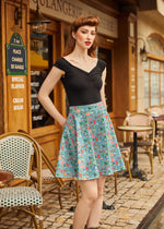 Colorful Fish Skater Skirt
