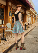 Colorful Fish Skater Skirt
