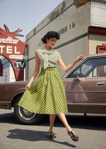 Green Plaid Doris Skirt