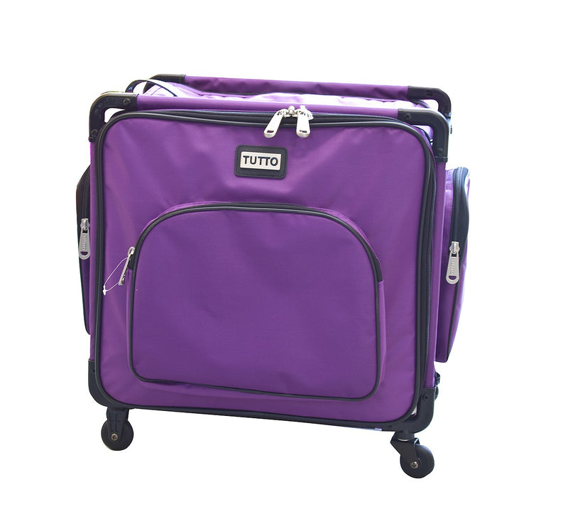 Tutto Serger Machine Case On Wheels 17in Purple