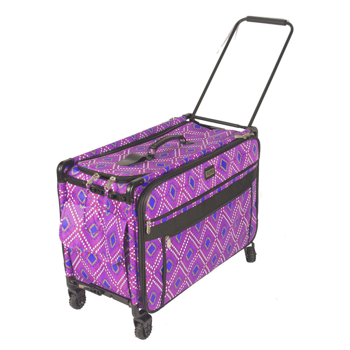 Tutto Sewing Machine Case On Wheels 2X Large 28in Pink Diamond