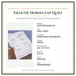 Product Specifications – Field Of Horses Lap Quilt