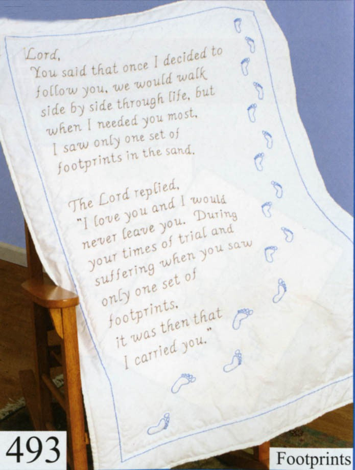 Footprints Lap Quilt