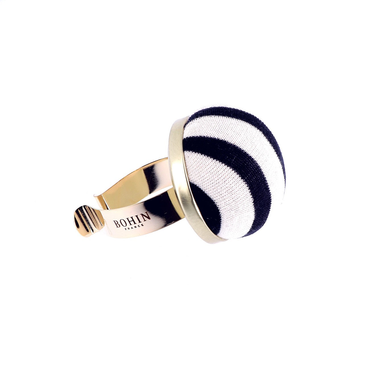 Pincushion With Gilt Bracelet Breton Stripe