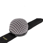 Pin Cushion Flexible Snap Bracelet Houndstooth