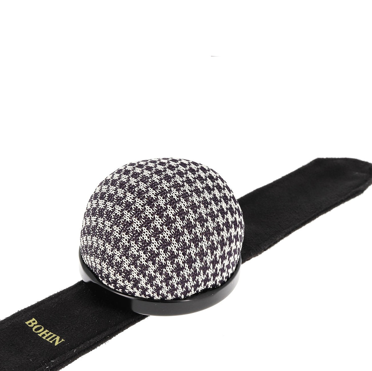 Pin Cushion Flexible Snap Bracelet Houndstooth