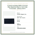 Product Specifications – Cosmo Sashiko 100% Cotton Pre-printed Precut Set For Coasters - Single Navy